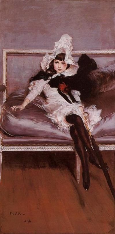 Giovinetta ErrazuriznDeutsch的肖像：Portat von Giovinetta ErrazuriznPolski：Portet Giovinetty Errazurizn 作者 乔凡尼·博尔迪尼（Giovanni Boldini）