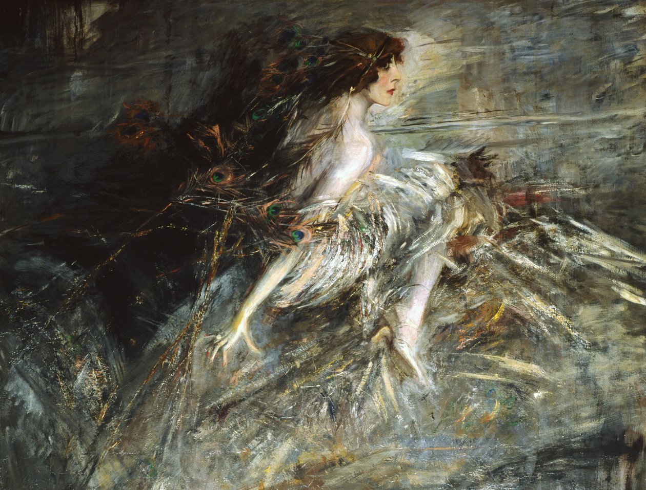 Marchesa Casati的肖像 作者 乔凡尼·博尔迪尼（Giovanni Boldini）