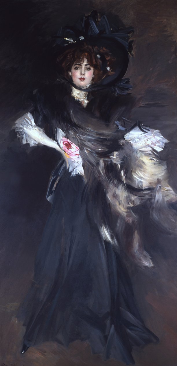 一个女人的肖像 作者 乔凡尼·博尔迪尼（Giovanni Boldini）