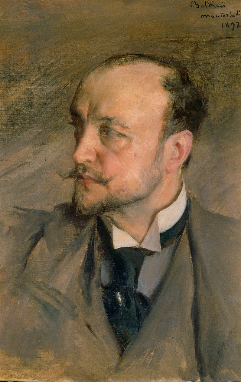 Giovanni Boldini的自画像 作者 乔凡尼·博尔迪尼（Giovanni Boldini）