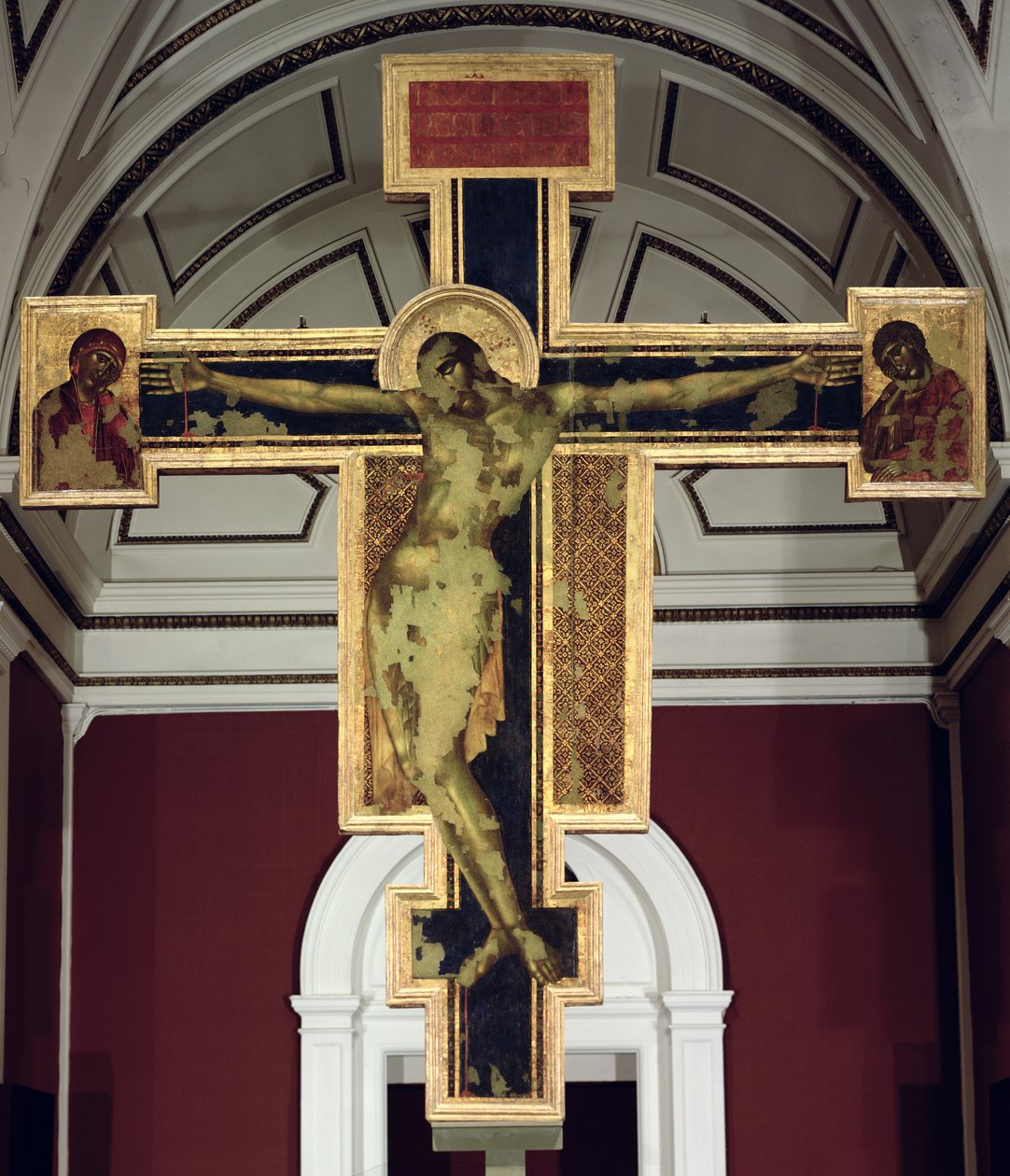 十字架，1287-88（木材上的蛋彩画） 作者 乔凡尼·西马布（Giovanni Cimabue）