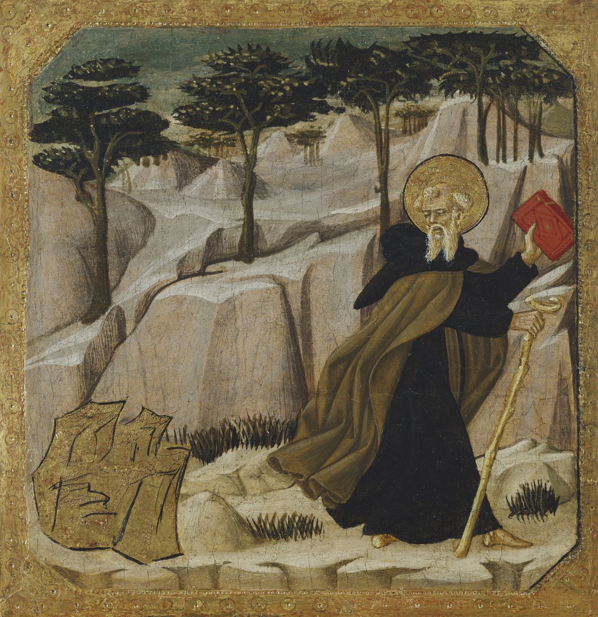 圣安东尼艾博特被黄金诱惑 作者 乔凡尼·迪·塞尔（Giovanni Di Ser）
