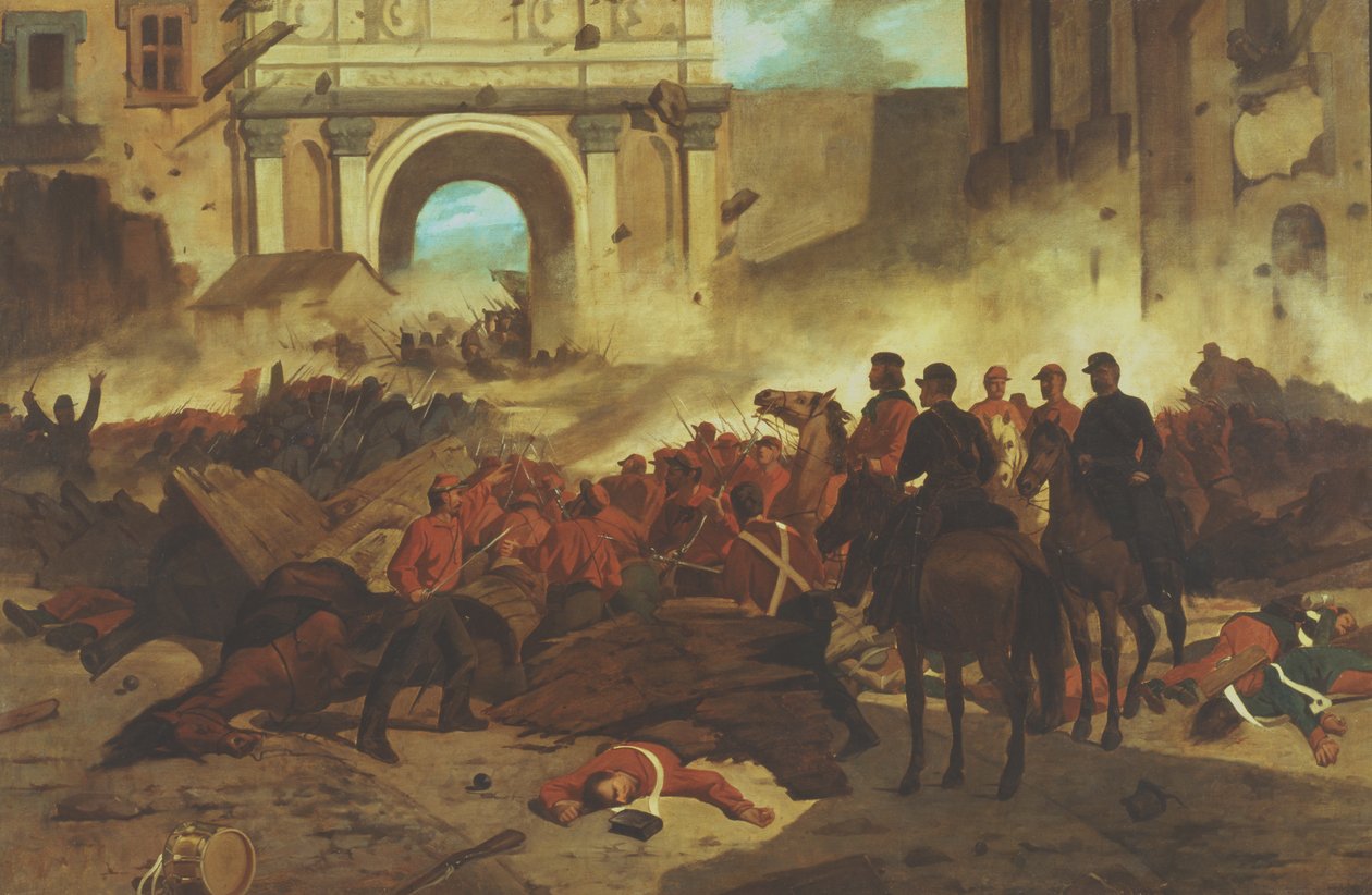 加里波第在巴勒莫 作者 乔凡尼·法托里（Giovanni Fattori）