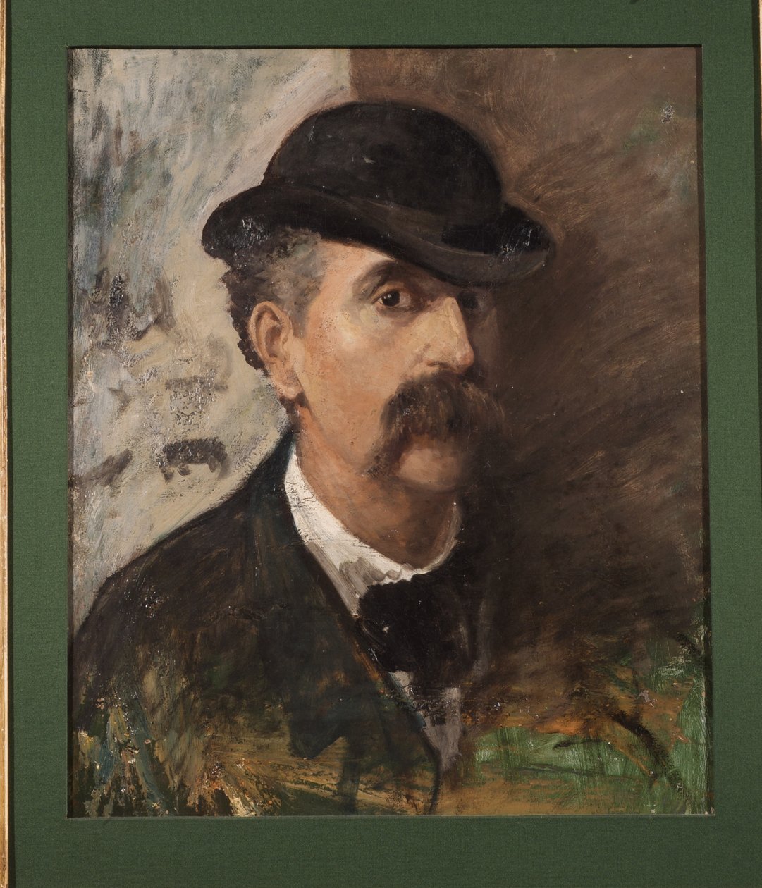 自画像，1874年 作者 乔凡尼·法托里（Giovanni Fattori）