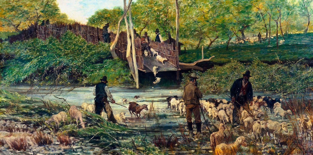 羊跳 作者 乔凡尼·法托里（Giovanni Fattori）