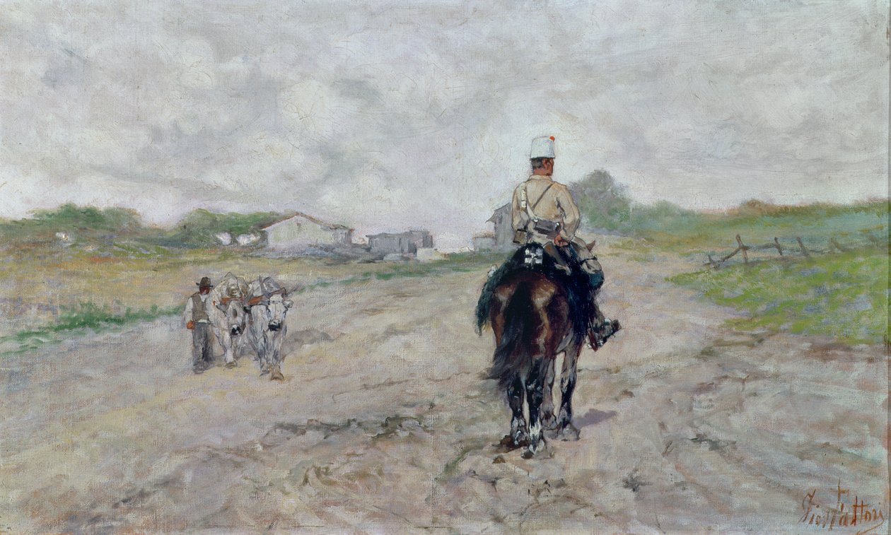 轻骑兵 作者 乔凡尼·法托里（Giovanni Fattori）
