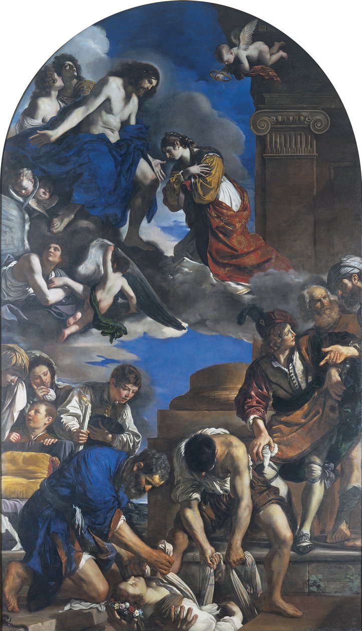 埋葬圣佩特罗尼亚 作者 乔瓦尼·弗朗切斯科·巴尔比里（Il Guercino）