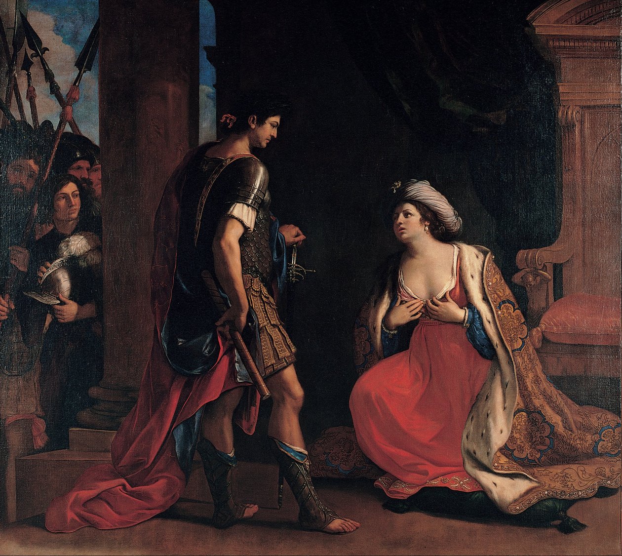 克娄巴特拉和屋大维 作者 乔瓦尼·弗朗切斯科·巴尔比里（Il Guercino）