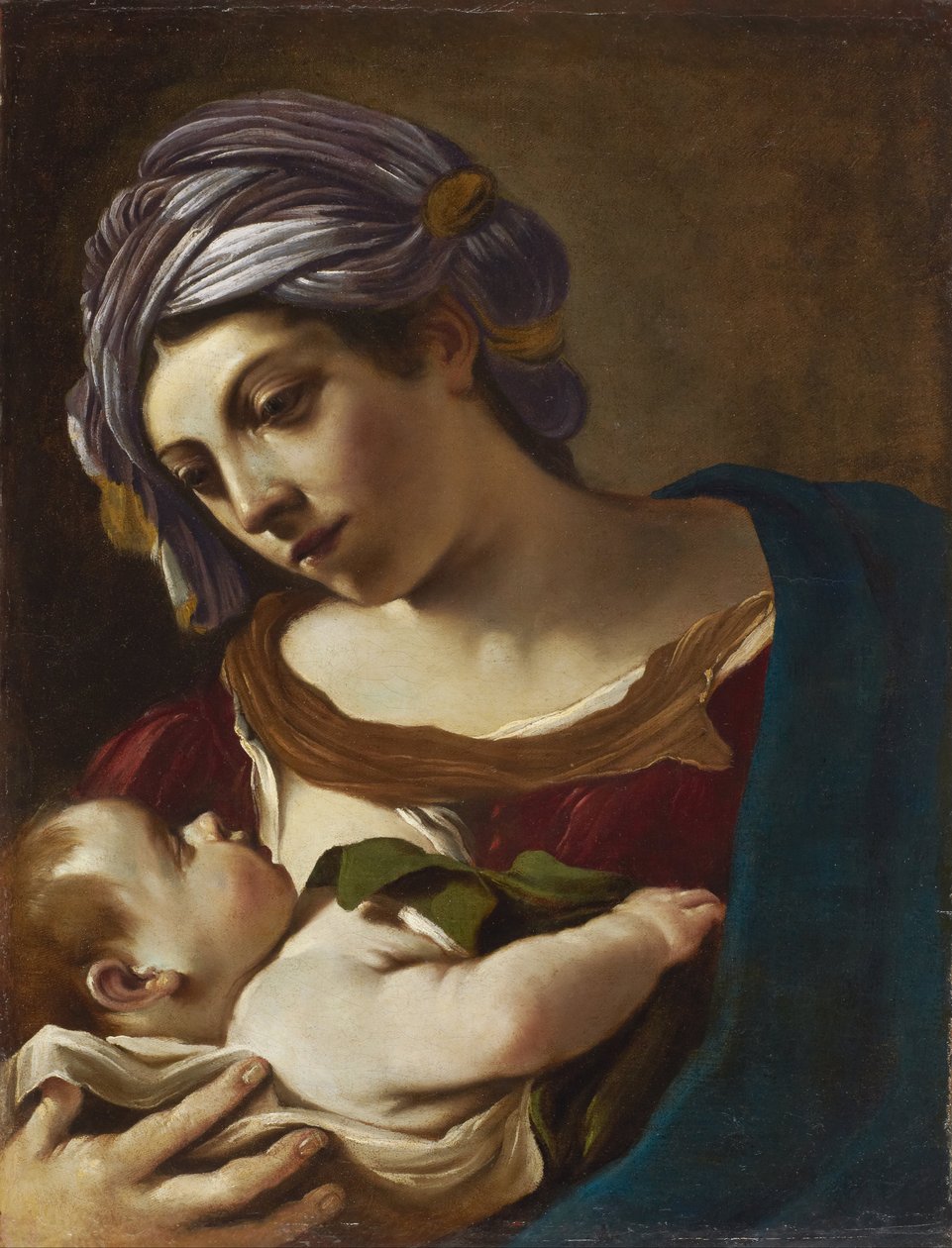 麦当娜和孩子 作者 乔瓦尼·弗朗切斯科·巴尔比里（Il Guercino）
