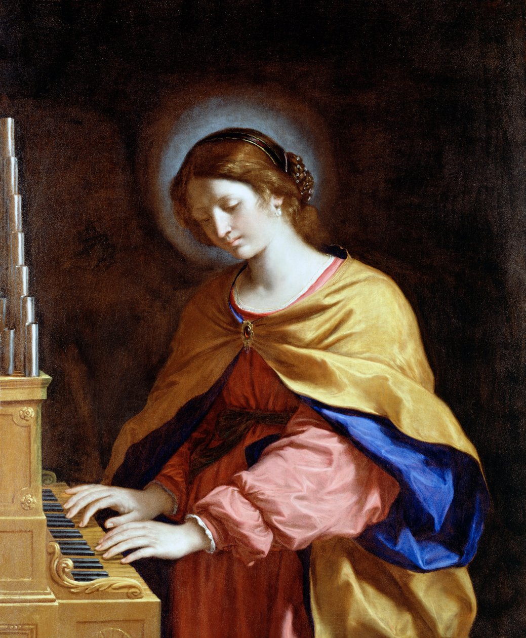 圣塞西莉亚 作者 乔瓦尼·弗朗切斯科·巴尔比里（Il Guercino）