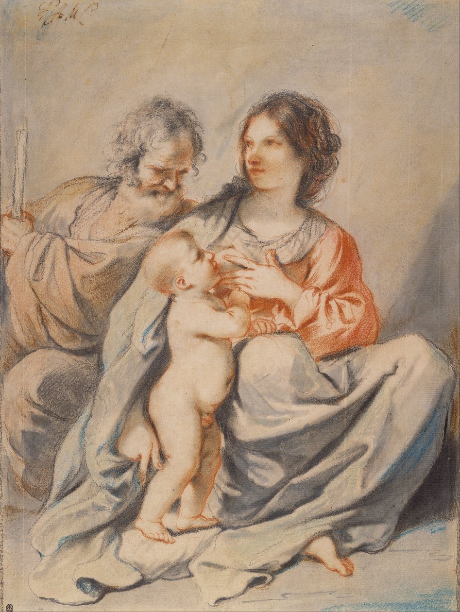 神圣家族 作者 乔瓦尼·弗朗切斯科·巴尔比里（Il Guercino）