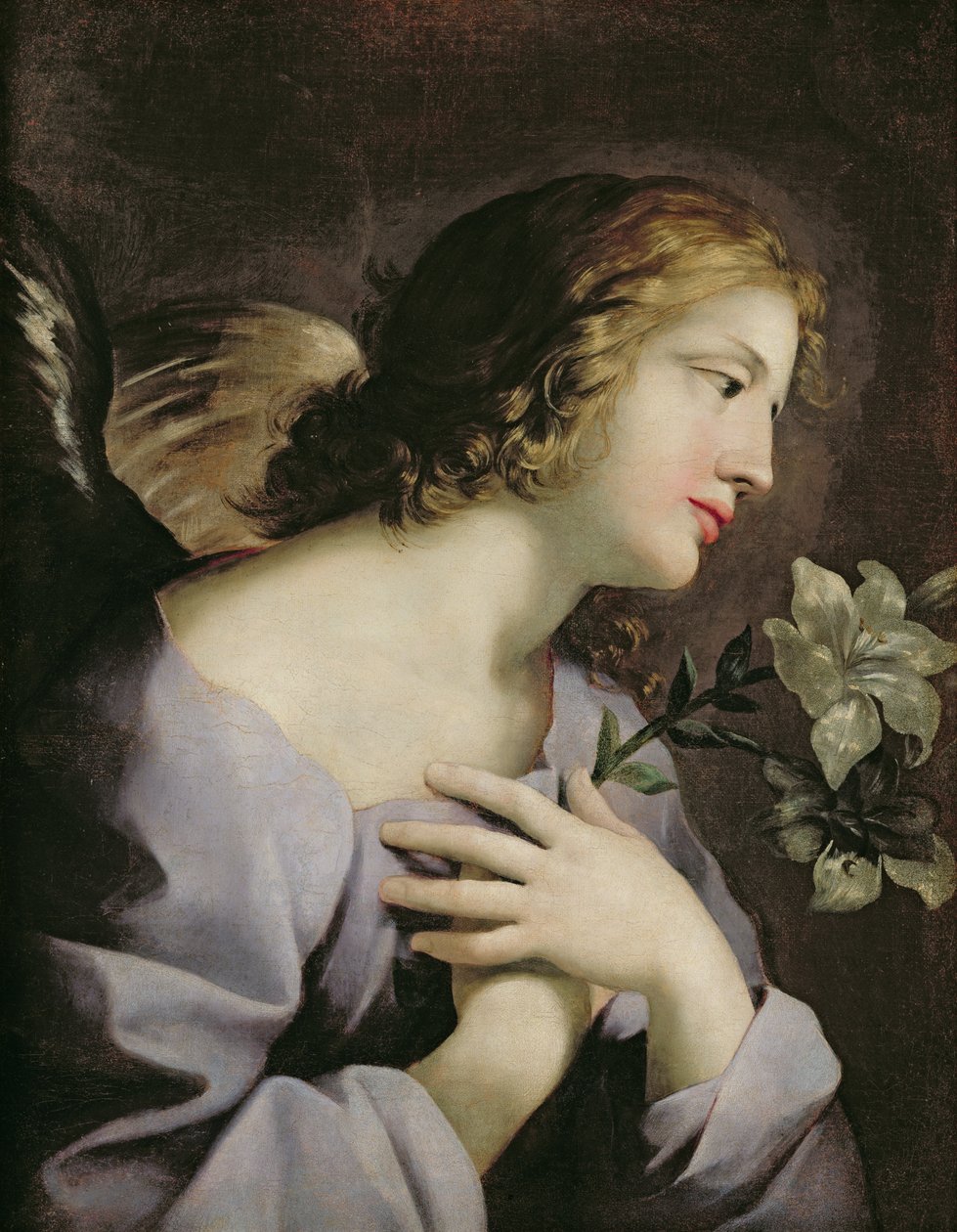 天使报喜的天使，c.1650 作者 乔凡尼·弗朗切斯科·罗曼内利