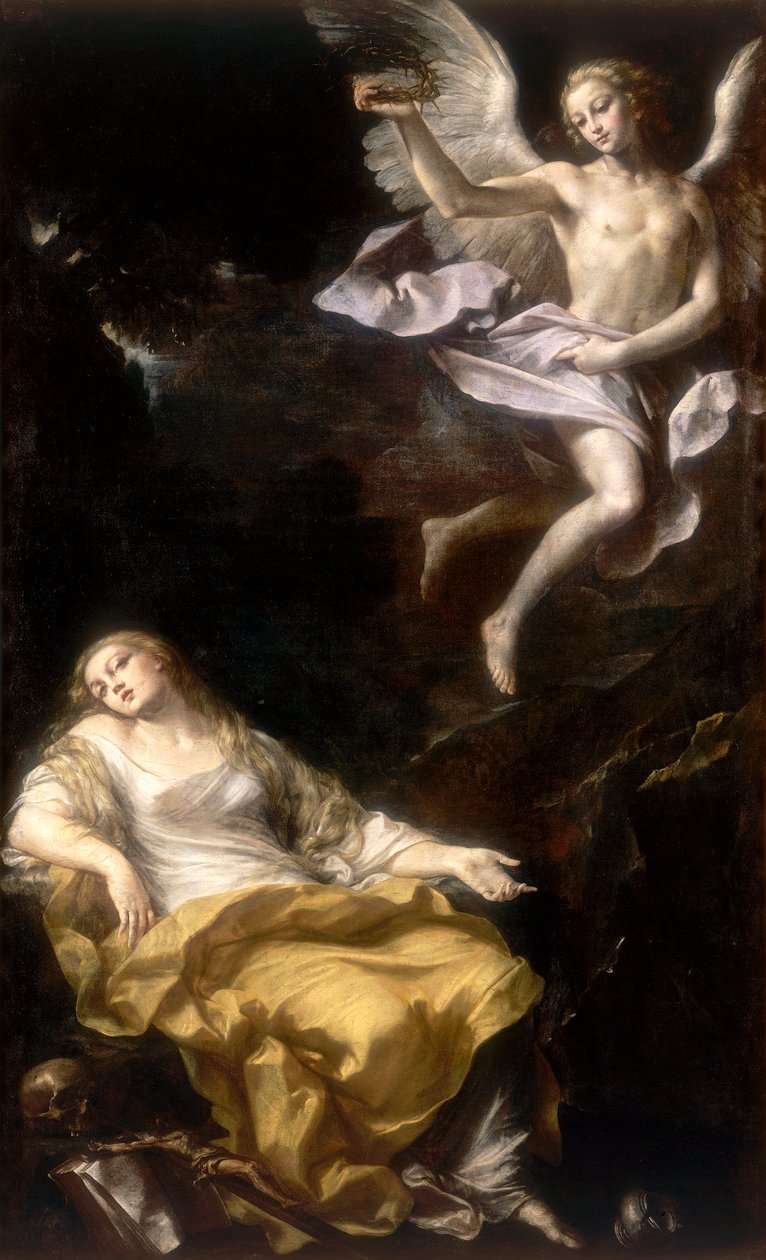 Mary Magdalene，Gian Gioseffo Dal Sole的作品，在摩德纳的Galleria Estense保存 作者 乔凡尼（Giovanni Gioseffo da Sole）