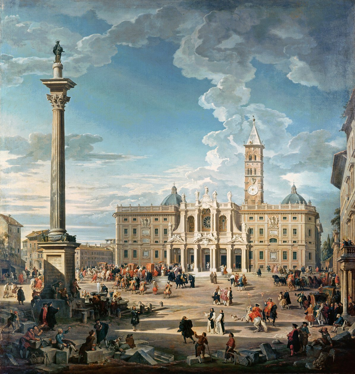 Piazza Santa Maria Maggiore，1752年 作者 乔瓦尼·保罗·帕尼尼