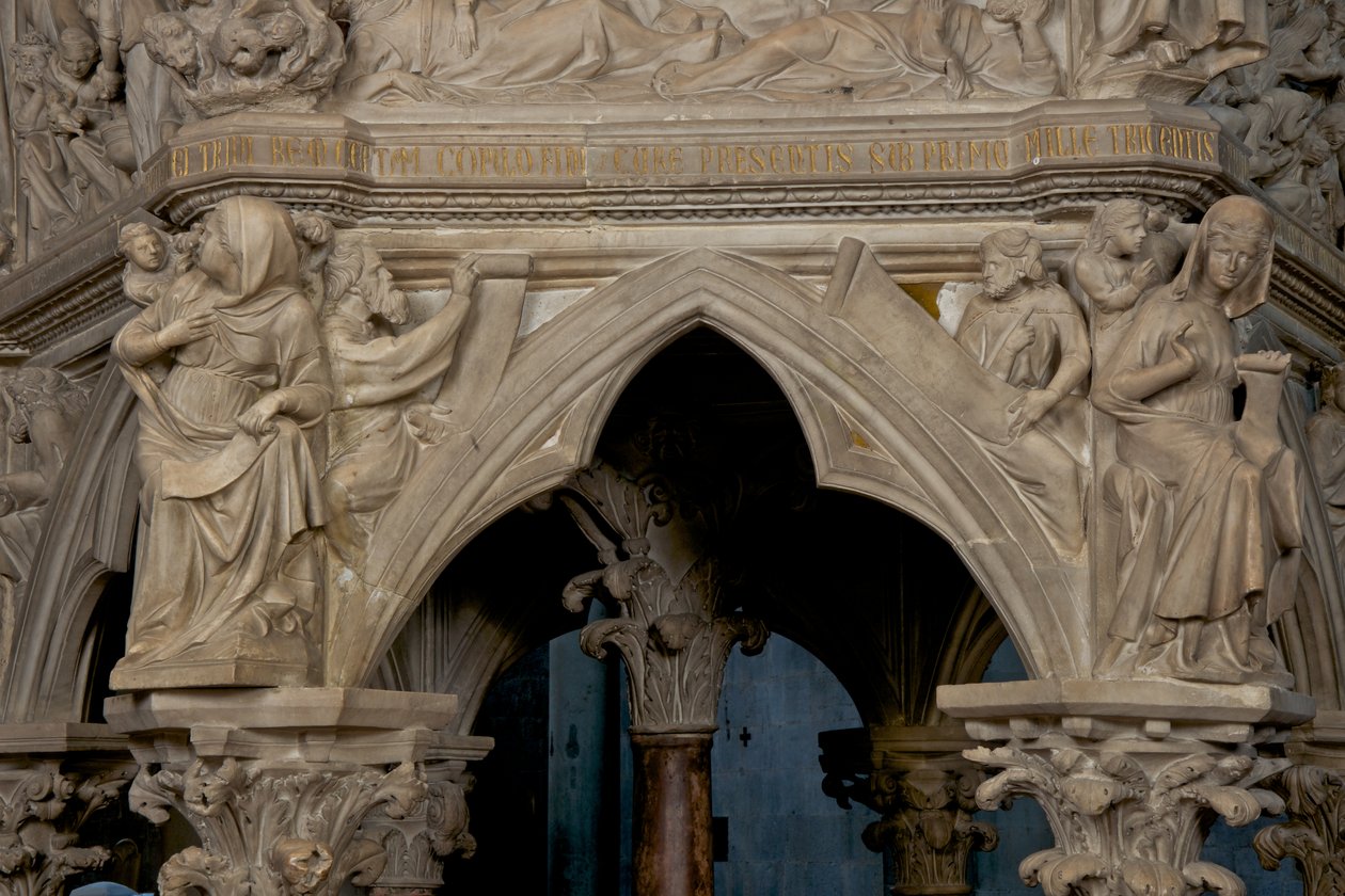 Sant&39;Andrea教堂的讲坛，c.1298-1301（大理石） 作者 乔凡尼·皮萨诺（Giovanni Pisano）