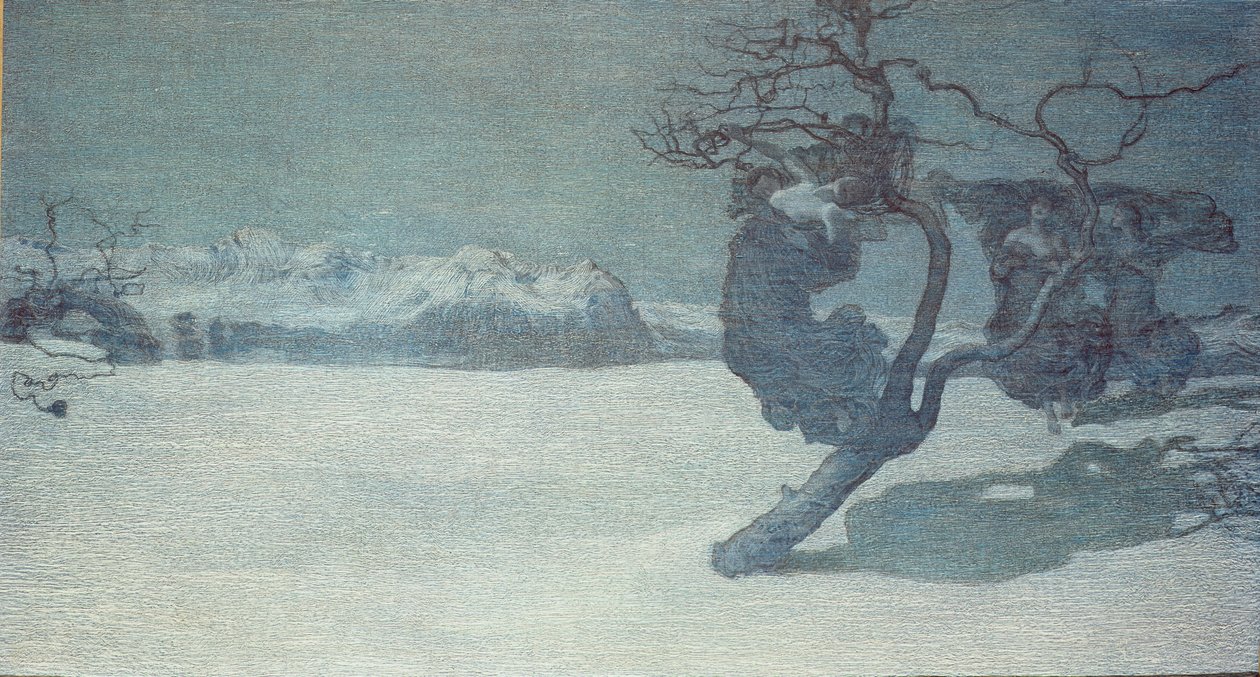 坏母亲，1896-97（石油卡） 作者 乔凡尼·塞甘蒂尼（Giovanni Segantini）