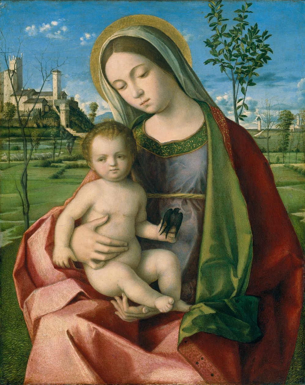 麦当娜和儿童，1510年 作者 乔凡尼·贝里尼（Giovanni Bellini）