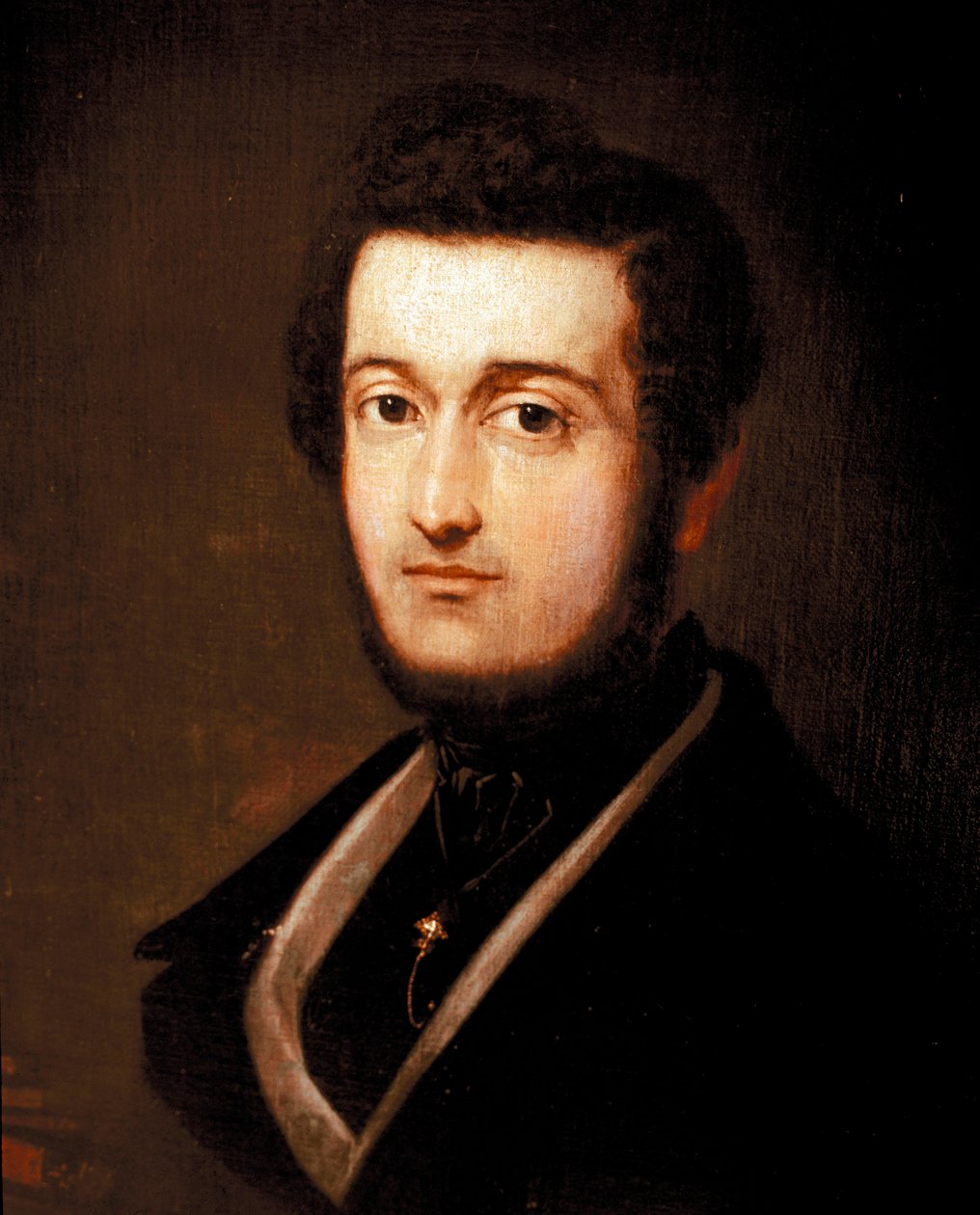 爱国者和音乐家皮耶罗·马龙切利 (Piero Maroncelli) 的肖像 (1795-1846) Giovanni Carnovali dit il Piccio (1804-1873) 绘画，1839 年罗马，复兴博物馆 作者 乔瓦尼·卡诺瓦利