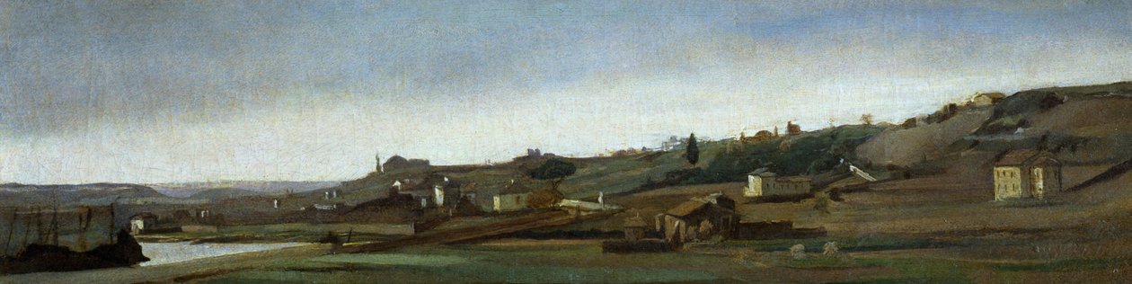 乔瓦尼-科斯塔（Giovanni Costa），又名尼诺（1826-1903）的作品《Ripa Grande》。 作者 乔万尼·科斯塔（Giovanni Costa）