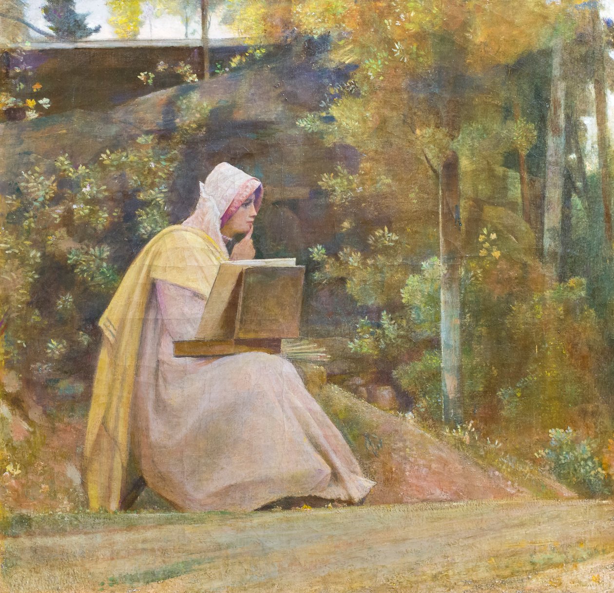 是或不是。谁不爱谁，约 1879 年（布面油画） 作者 乔瓦尼（1826-1903）科斯塔