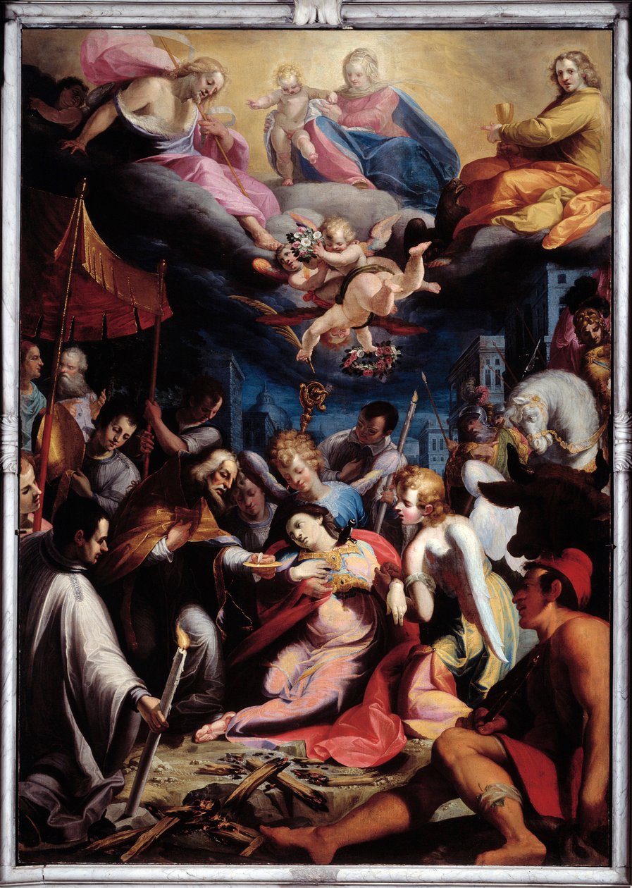 Administration of the Eucharist to st Lucy (painting 作者 乔凡尼·安德里亚·安萨尔多