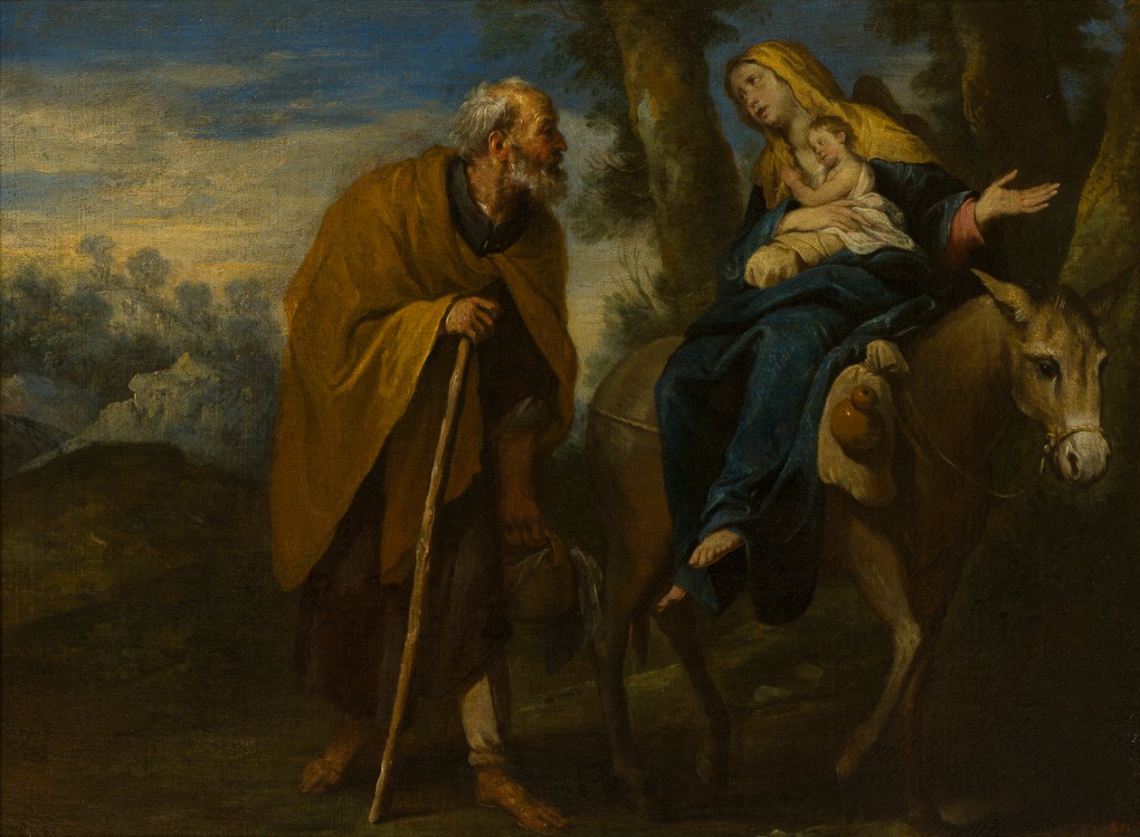 逃往埃及》，约 1618-57 年（布面油画） 作者 Giovanni Andrea di (attr. to) Ferrari