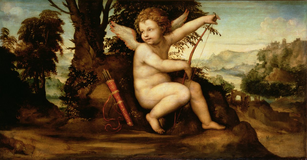 丘比特在风景，c.1510 作者 乔凡尼·安东尼奥·巴齐·索多玛