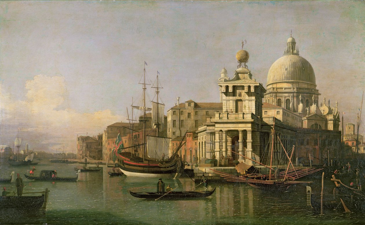 Dogana和Santa Maria della致敬的看法 作者 乔瓦尼·安东尼奥运河（Canaletto）