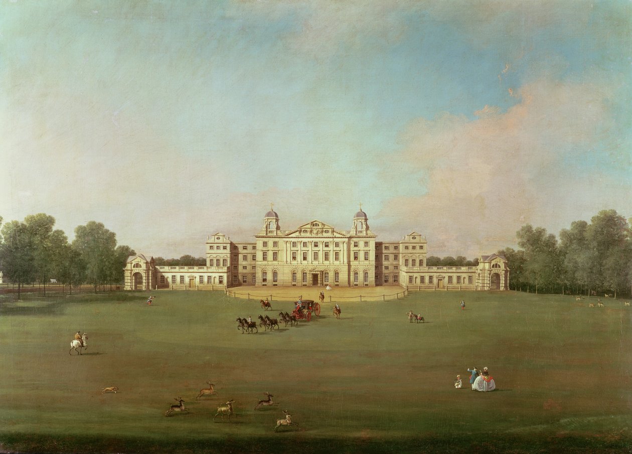 羽毛球馆，格洛斯特郡 作者 乔瓦尼·安东尼奥运河（Canaletto）
