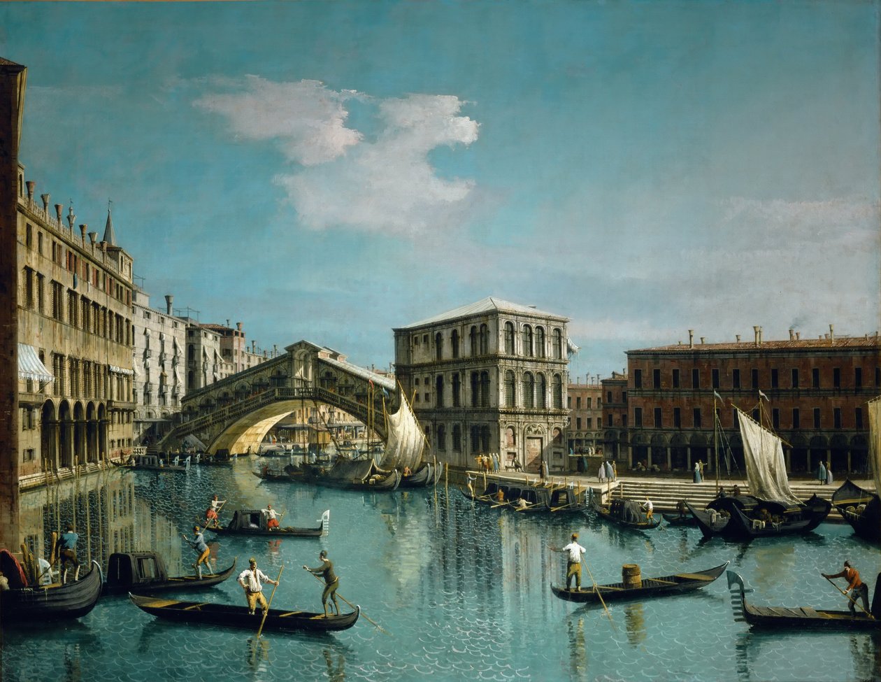 里亚托桥 作者 乔瓦尼·安东尼奥运河（Canaletto）