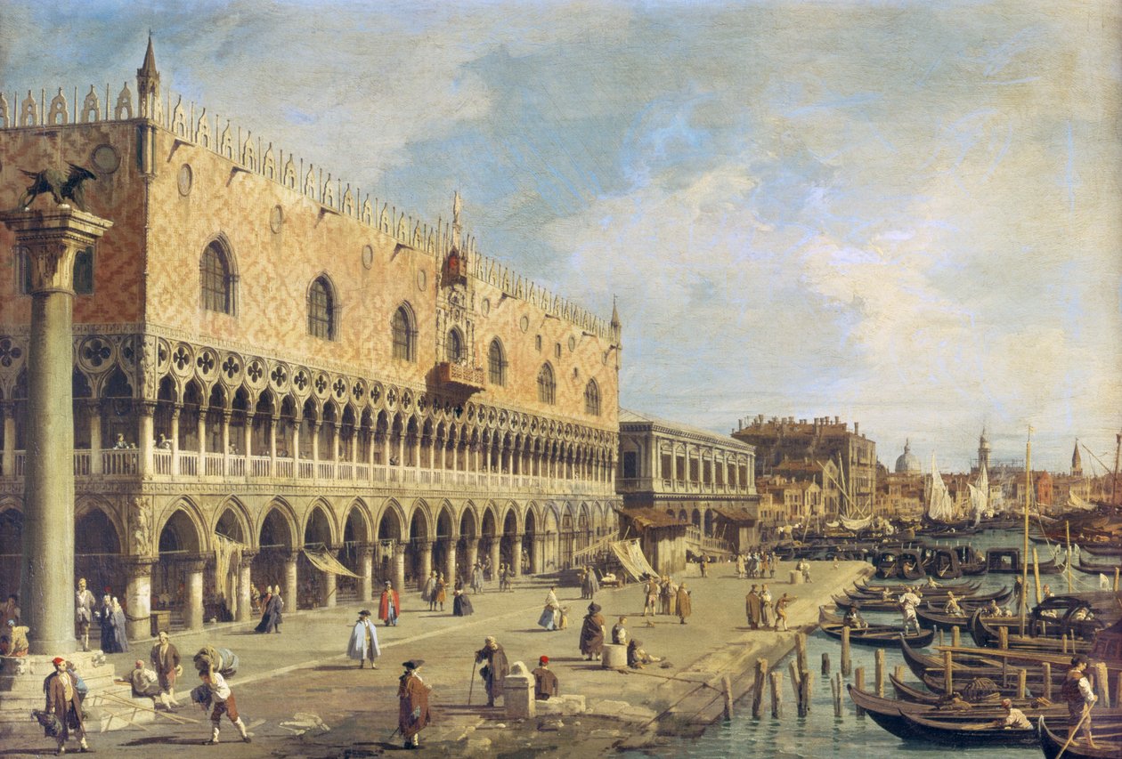里瓦德格利斯基亚沃尼酒店，威尼斯 作者 乔瓦尼·安东尼奥运河（Canaletto）