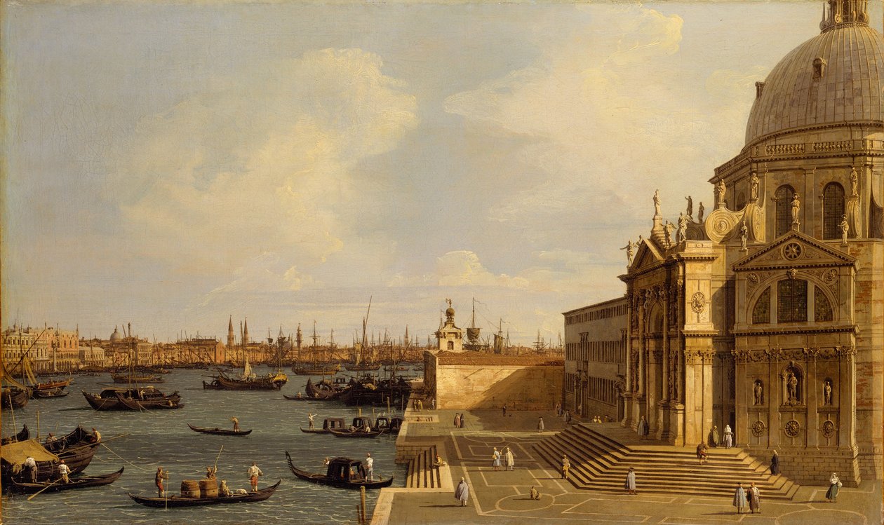 威尼斯：Santa Maria della Salute，1740 作者 乔瓦尼·安东尼奥运河（Canaletto）