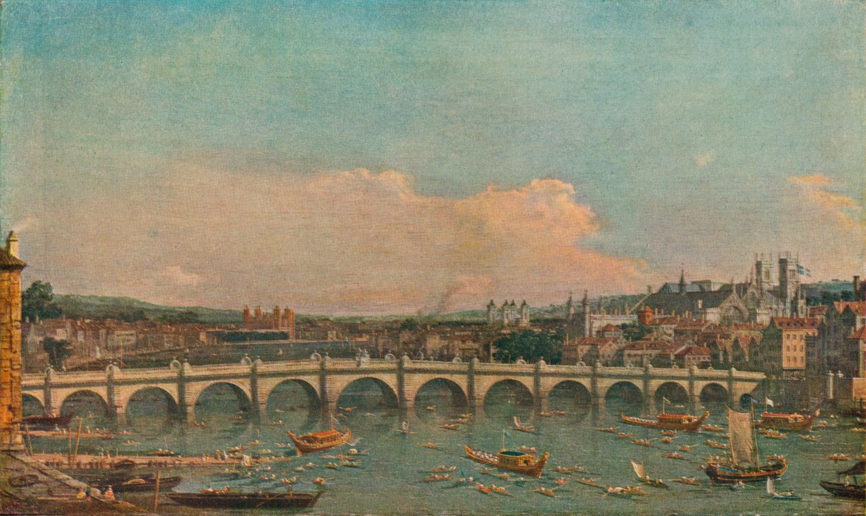 威斯敏斯特桥，c1746 作者 乔瓦尼·安东尼奥运河（Canaletto）