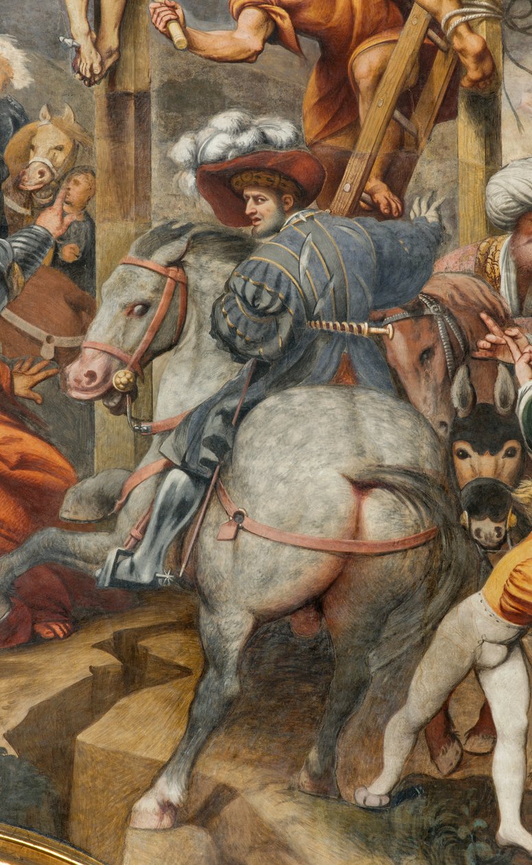 Counterfaccata, IL Pordenone, Crucifixion 1520-21, 详细说明 作者 乔凡尼·安东尼奥·波代诺内