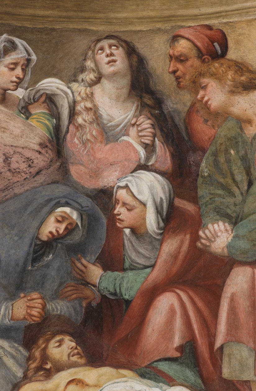 Counterfaccata, IL Pordenone, Deposition 1522, Detail 作者 乔凡尼·安东尼奥·波代诺内
