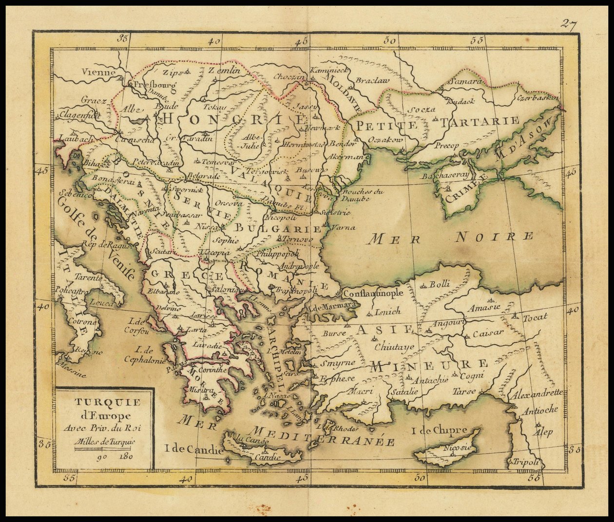 1762 年地图 - 欧洲土耳其 作者 乔凡尼·安东尼奥·里兹·赞尼