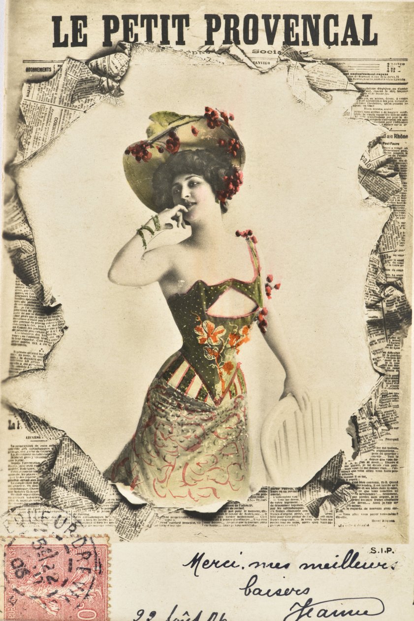 明信片：Le Peer Provencal报纸 - 日期为1906年 作者 乔瓦尼·安东尼奥·达·佩萨罗