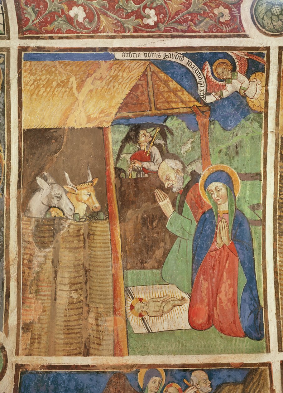 耶稣诞生，c.1480（壁画） 作者 乔凡尼·巴利森（Giovanni Baleison）