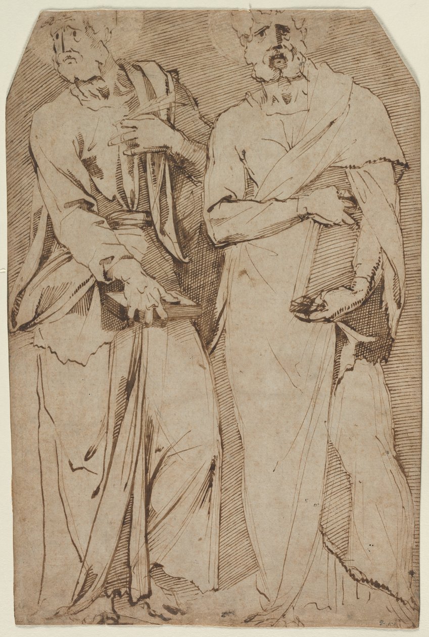 两位常备圣徒，1563-1572年。 作者 乔凡尼·班迪尼（Giovanni Bandini）