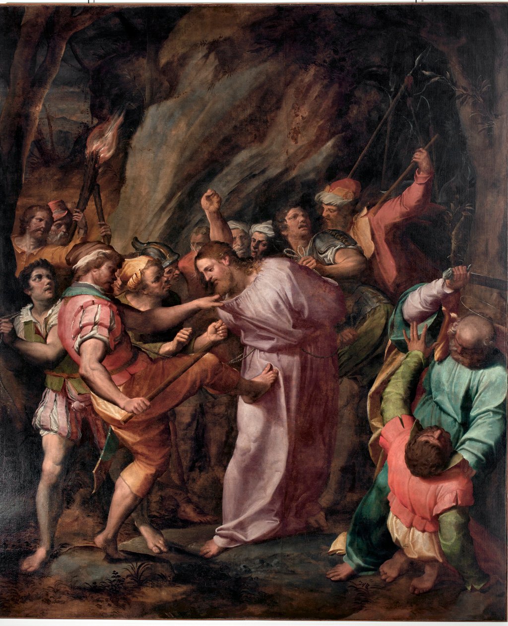 The Capture of Christ Painting by Giovanni Battista Castello dit Il Bergamasco (ca. 1500/1509-1569) 作者 乔瓦尼·巴蒂斯塔·卡斯特罗