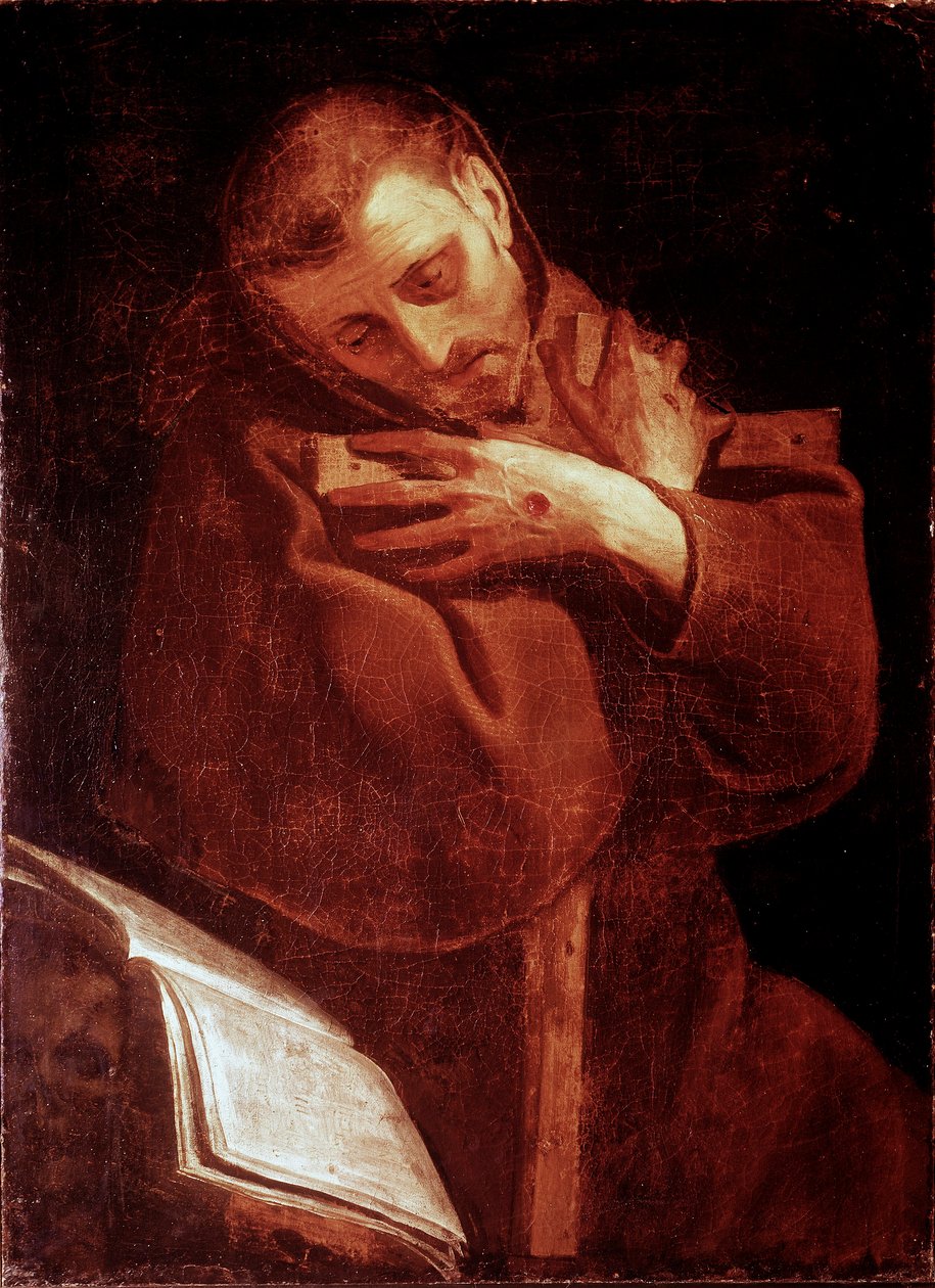 阿西西的圣弗朗索瓦在祈祷中由 Giovan (Giovanni) Battista Crespi dit Il Cerano（大约 1575-1632 年）那不勒斯，Pio Monte della Misericordia 作 作者 乔瓦尼·巴蒂斯塔·克雷斯皮