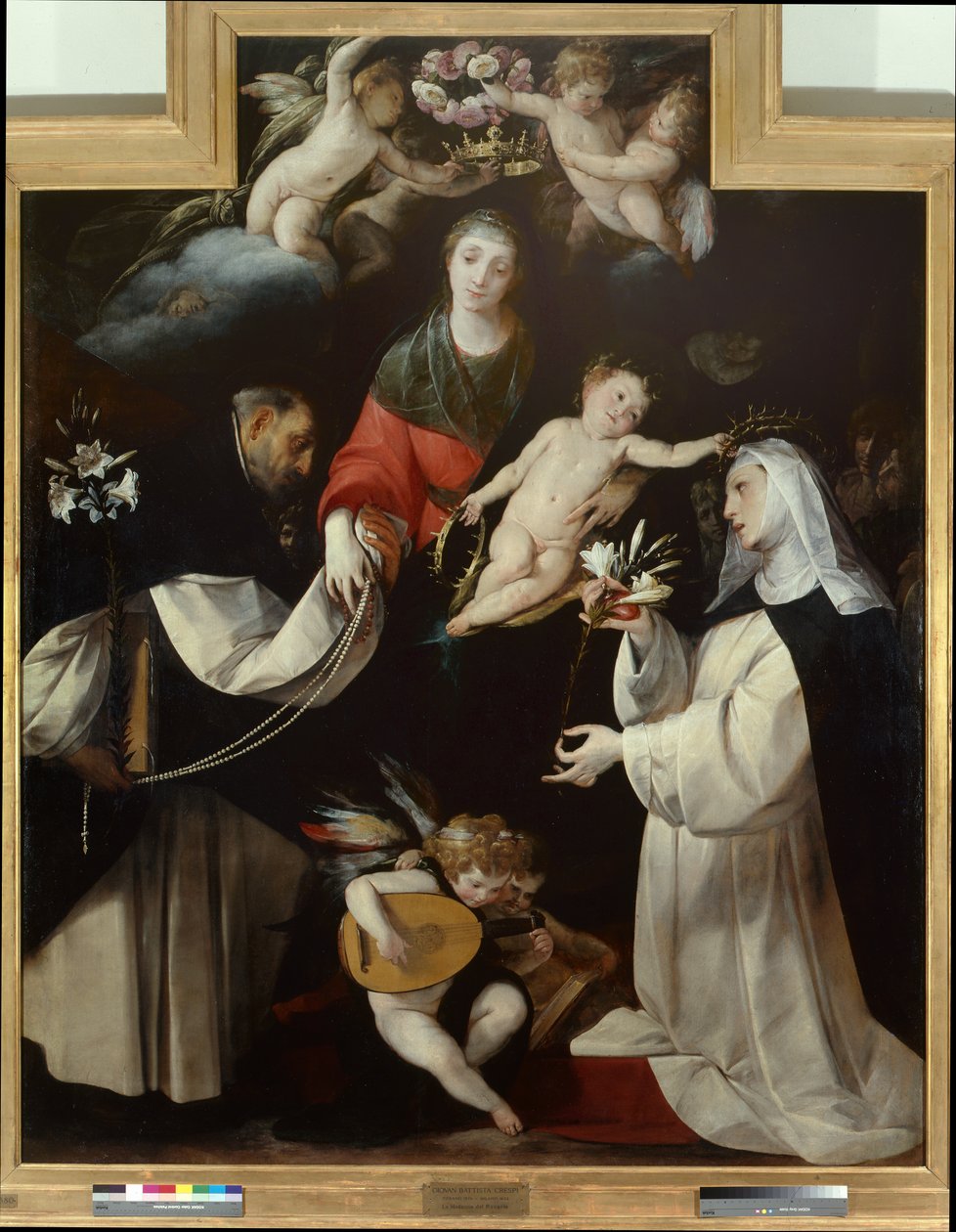 Madonna of the Rosary 作者 乔瓦尼·巴蒂斯塔·克雷斯皮