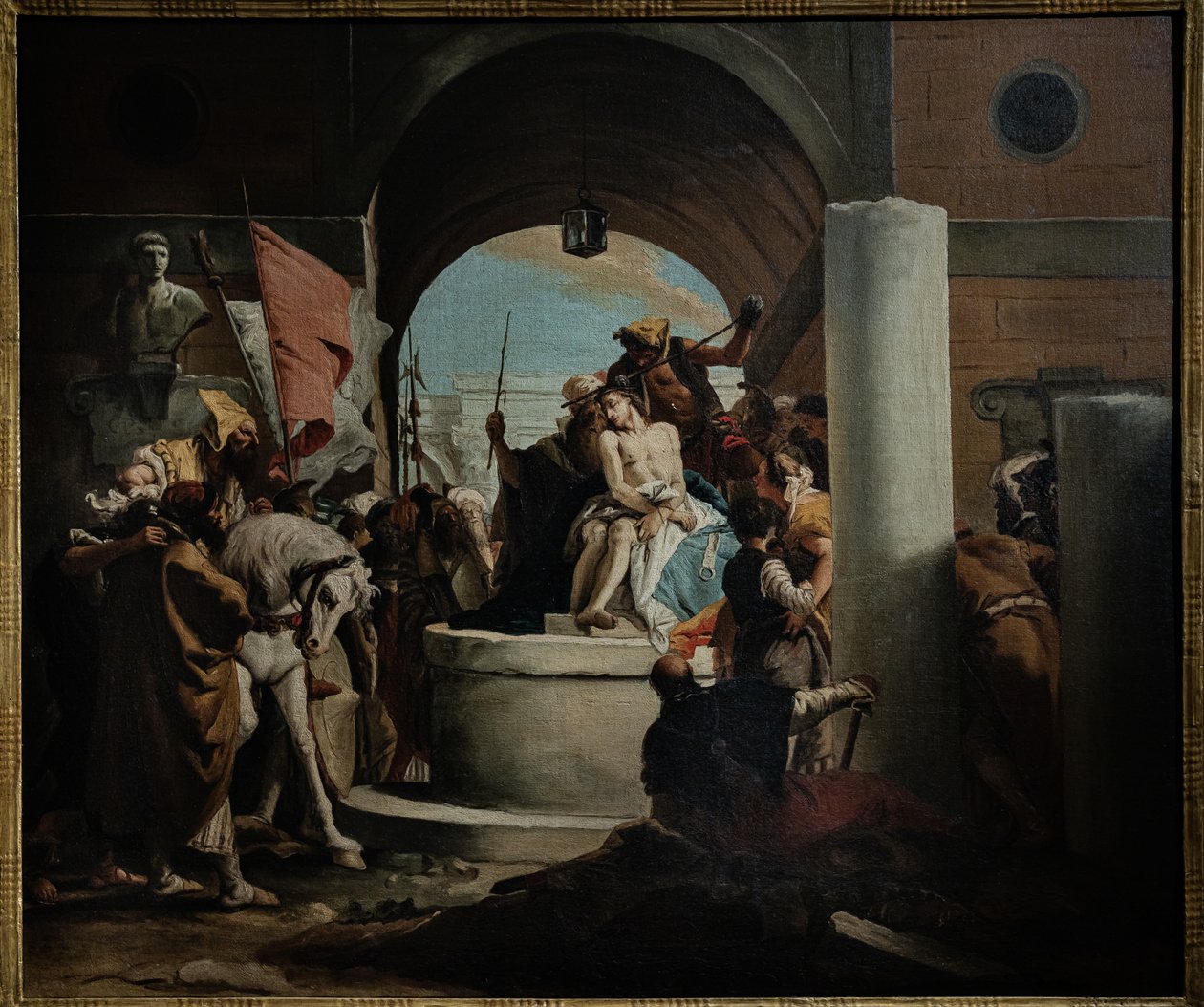 荆棘加冕》复制品，18 世纪中期（布面油画） 作者 乔瓦尼·巴蒂斯塔 (Giovanni Battista) (1696 1770) (workshop of) Tiepolo