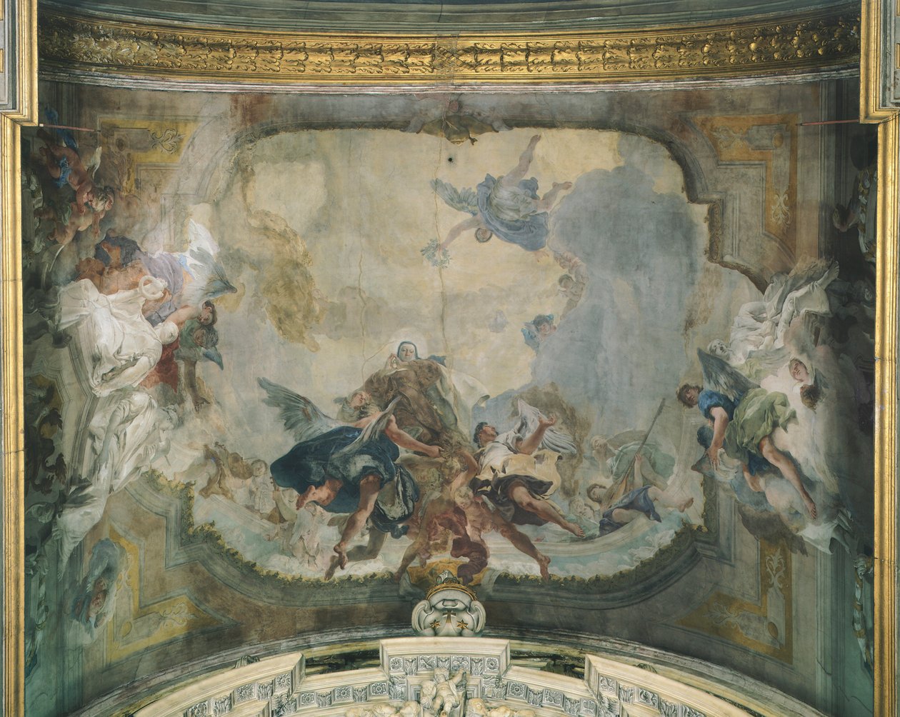 圣泰蕾兹的神化（壁画） 作者 乔瓦尼·巴蒂斯塔 (1696-1770) 提埃坡罗