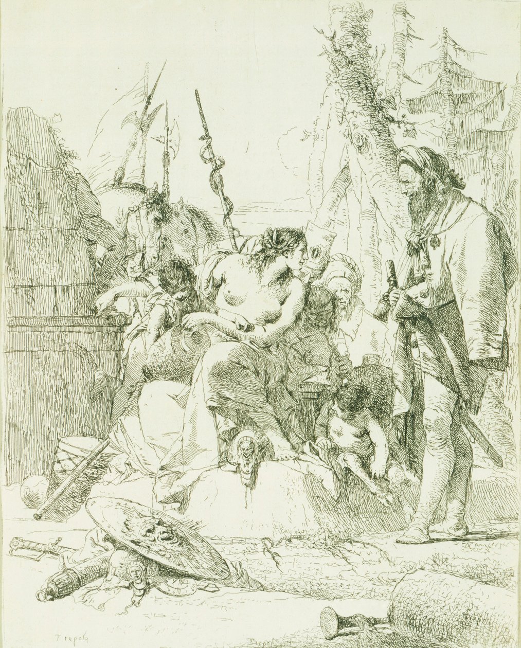 吉安巴蒂斯塔-提波洛（1696-1770）的《随想曲》，雕版画 作者 乔凡尼·巴蒂斯塔·提埃波罗