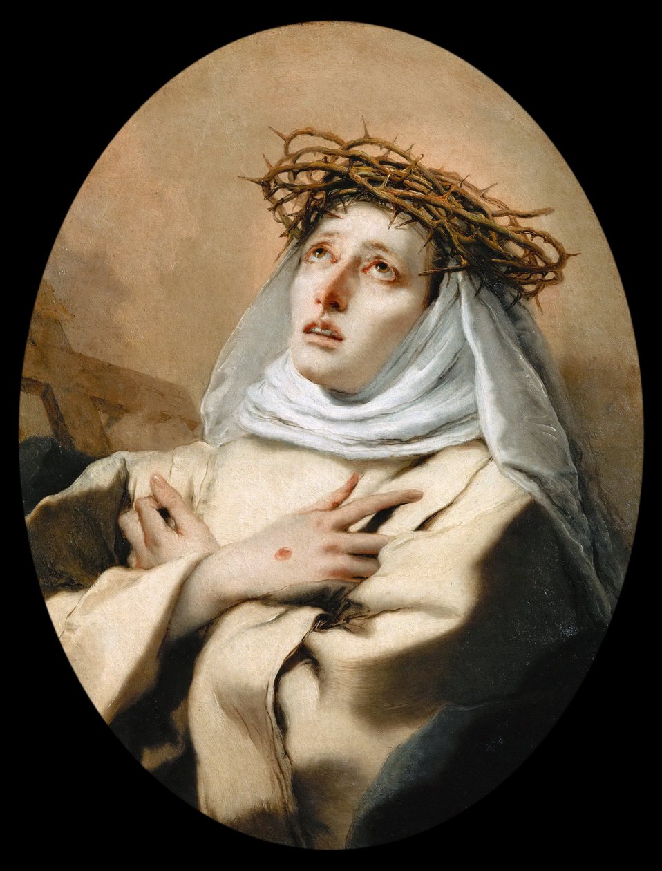 Sainte Catherine de Sienne (1347-1380) - Baroque : Saint Catherine of Siena par Tiepolo, Giambattista (1696-1770) 作者 乔凡尼·巴蒂斯塔·提埃波罗
