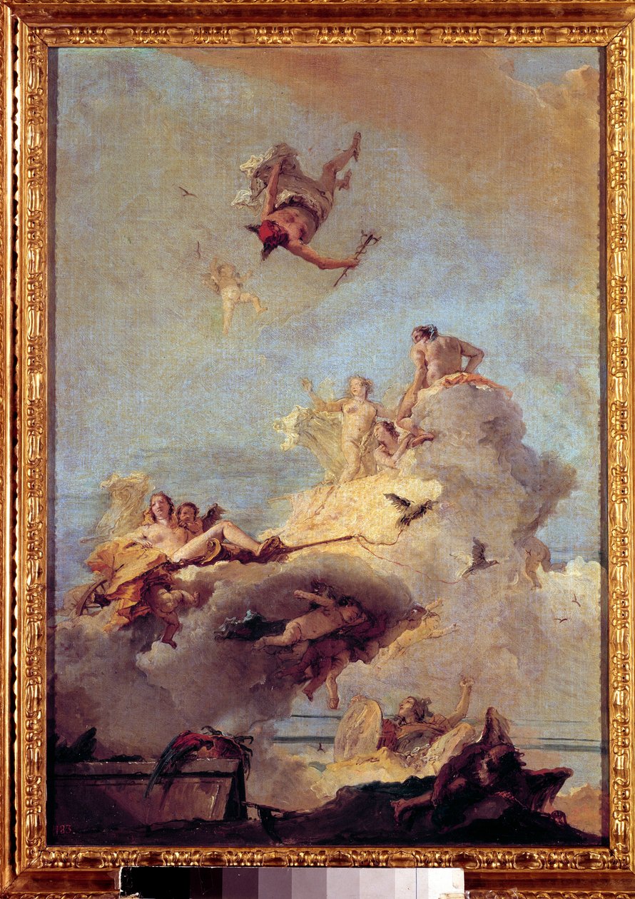 乔瓦尼-巴蒂斯塔(Giambattista)-铁波罗(1696-1770)的《奥林匹斯山》画作 18世纪马德里，普拉多博物馆。 作者 乔凡尼·巴蒂斯塔·提埃波罗