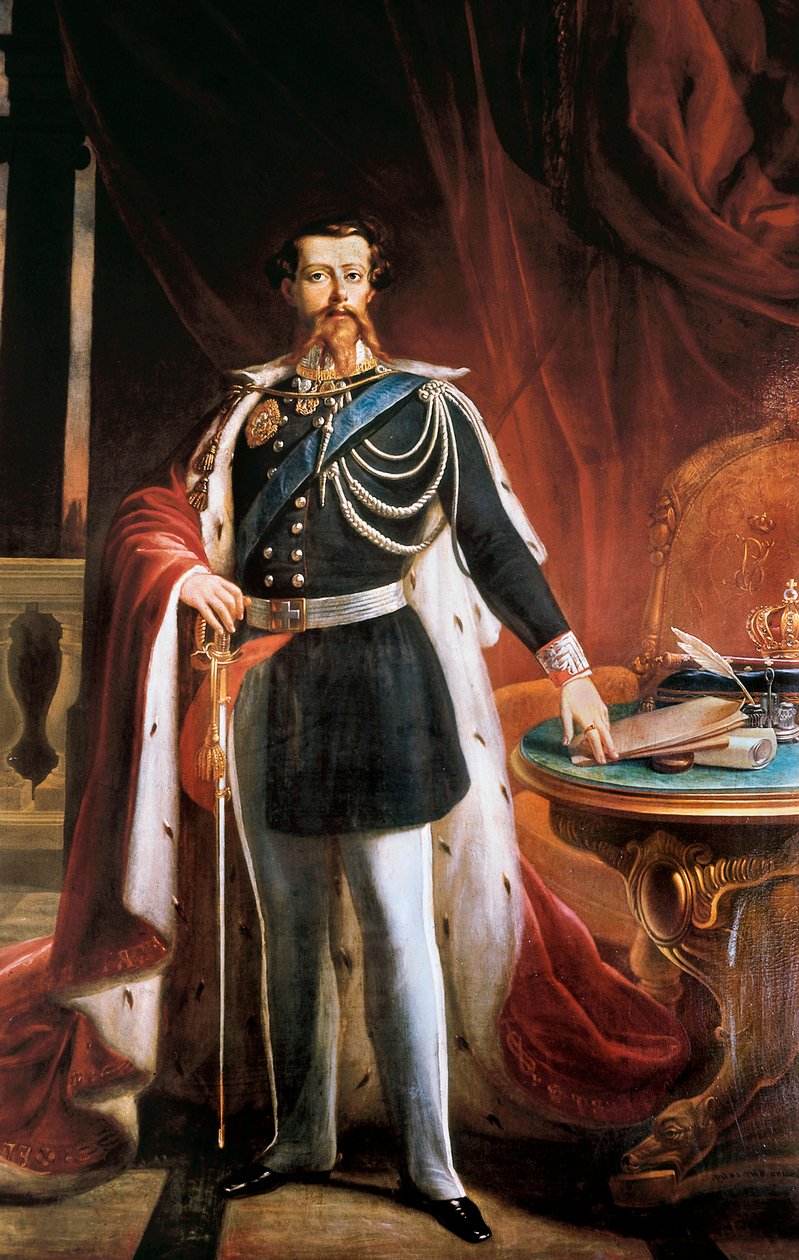 维克多·伊曼纽尔 (Victor-Emmanuel ou Vittorio Emanuele) II 的肖像（1820-1878） 作者 乔瓦尼·巴蒂斯塔·比斯卡拉