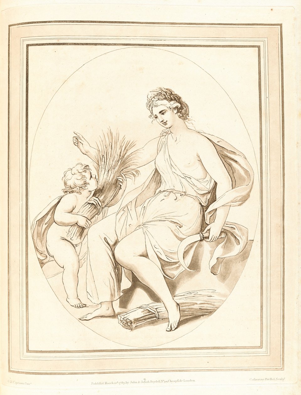 根据已故著名的乔瓦尼-巴蒂斯塔-西普里亚尼（Giovanni Battista Cipriani, Esqr R.A.）的素描和绘图绘制的版画集。 作者 乔凡尼·巴蒂斯塔·西普里亚尼