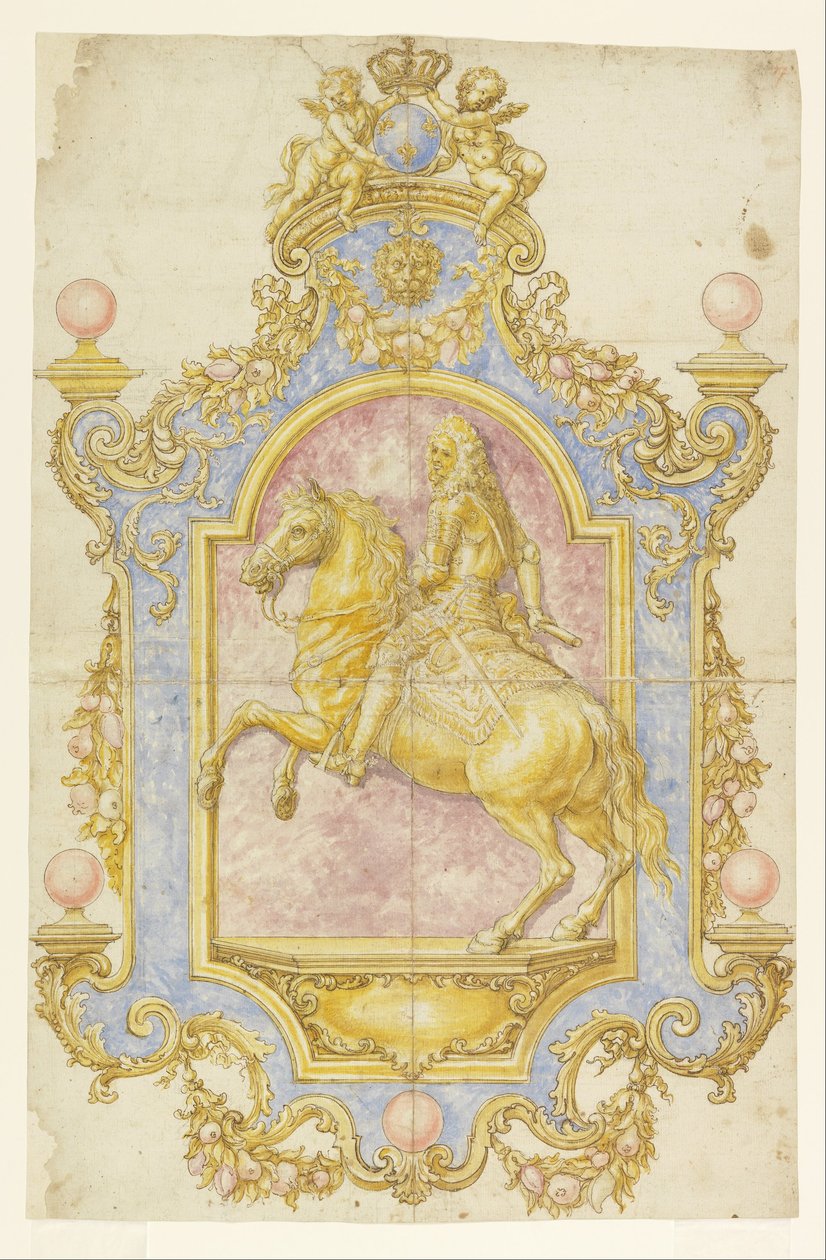 Cosimo III de&39;Medici的墙面装饰 作者 乔凡尼·巴蒂斯塔·福吉尼